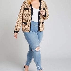 NWT Lane Bryant tweed blazer
